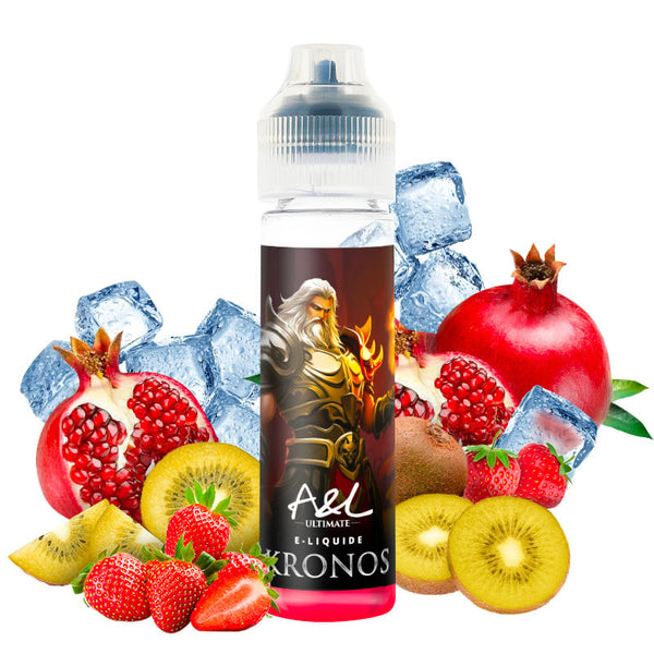 E-liquide Kronos A&L Ultimate - fraise, grenade et kiwi jaune