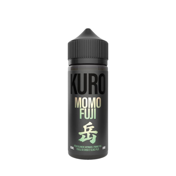 E-liquide Momo Fuji 80ml Kuro - peche blanche, pomme fuji, feuille de shiso, glace pilee