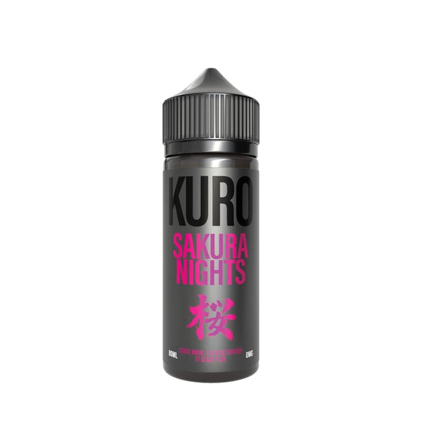 E-liquide Sakura Nights 80ml Kuro - cerise noire, fleur de cerisier, menthol