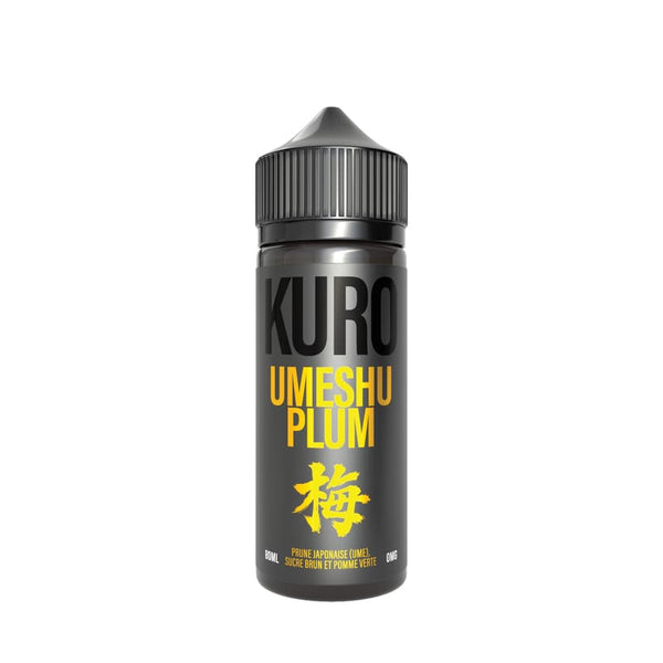E-liquide Umeshu Plum 80ml Kuro - prune ume, sucre brun, pomme verte