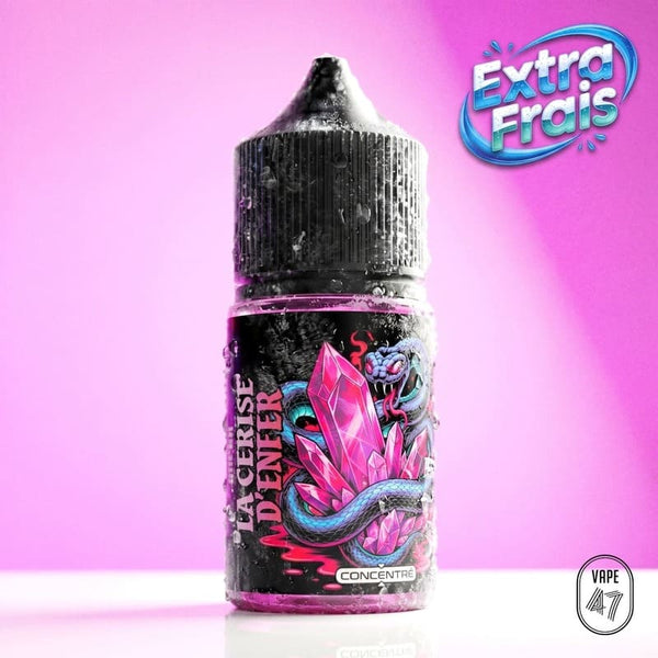 Arôme concentré La Cerise d'ENFER Vape 47 - saveurs cerise grenade, flacon 30ml DIY