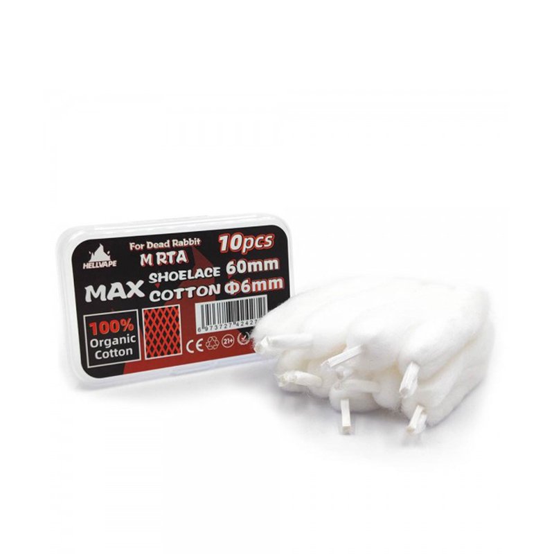 Lacets de coton Dead Rabbit M RTA (X10) - Hellvape - lacets de coton pour Dead Rabbit M RTA