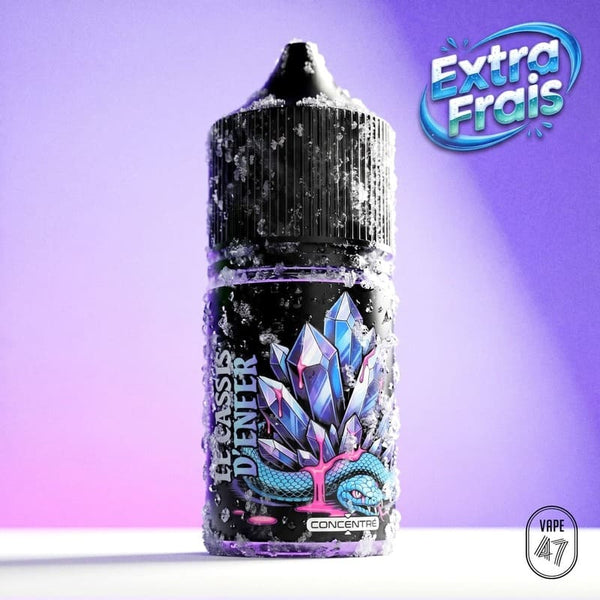 Arôme concentré Le Cassis d'ENFER Vape 47 - saveurs cassis fruits rouges, flacon 30ml DIY