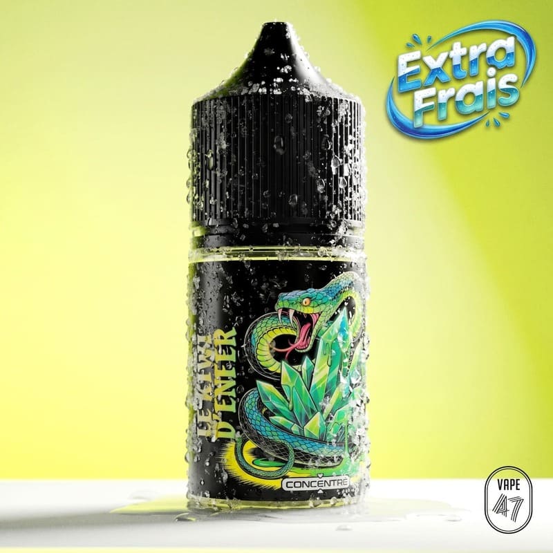Arôme concentré Le Kiwi d'ENFER Vape 47 - saveurs kiwi pastèque pomme, flacon 30ml DIY