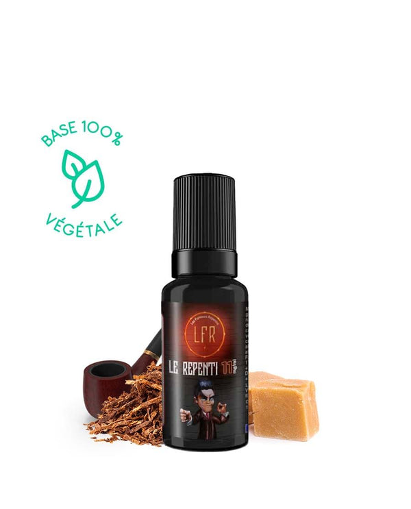 E-liquide Le Repenti 10ml LFR - saveurs tabac brun, caramel 3 mg