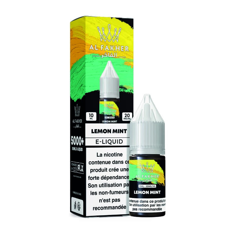 E-liquide Lemon Mint Al Fakher - saveurs citron menthe, sel de nicotine 20mg 10ml