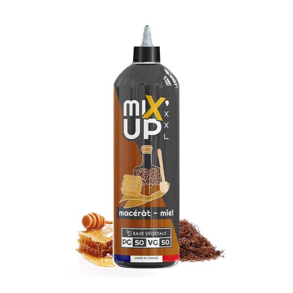 E-Liquide Mixup XXL Mac&eacute;r&acirc;t miel 1 litre 0mg - Sans Nicotine, Base 50/50 | Alliancetech.fr