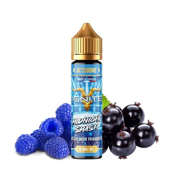 E-liquide Midnight Smash 50ml Octogone Ignite - saveurs cassis, framboise acidulée