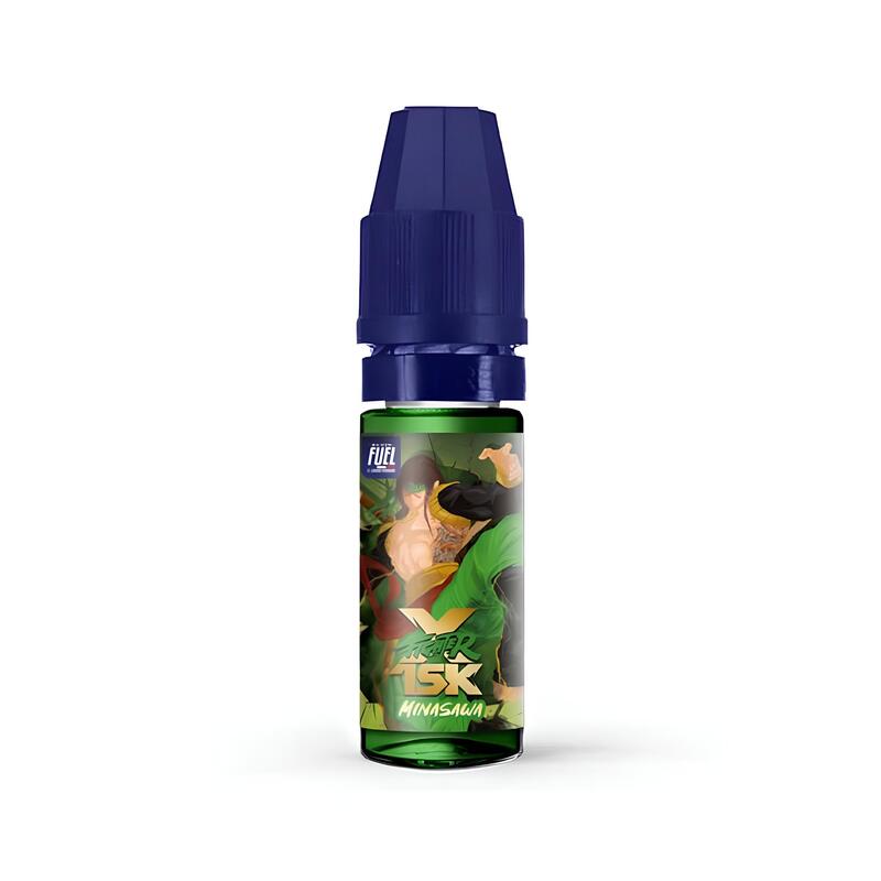 E-liquide Minasawa Sel de Nicotine 10ml XFighter 15K Fighter Fuel - saveurs pomme, poire, cactus, fraîcheur