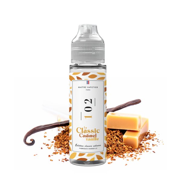 E-liquide N°102 Maître Vapotier - saveurs classic blond, caramel, vanille - visuel 2