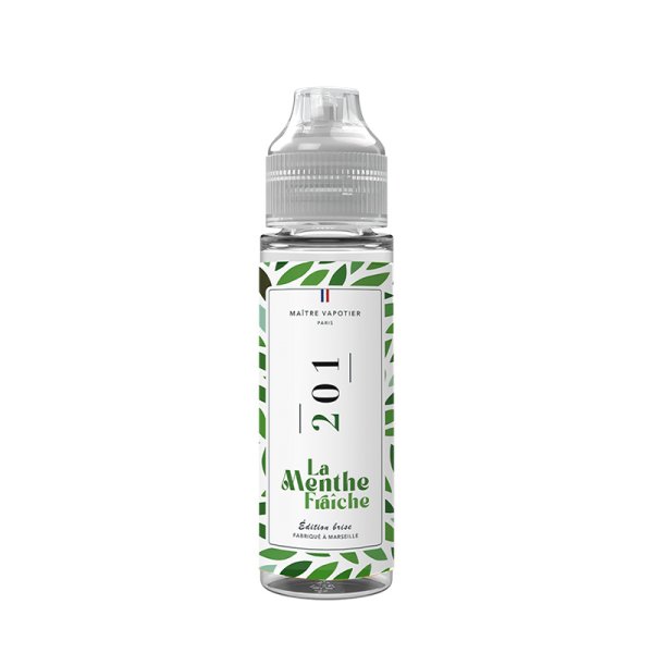 E-liquide N°201 Maître Vapotier - saveurs menthe verte, menthe fraîche, fraîcheur - visuel 3