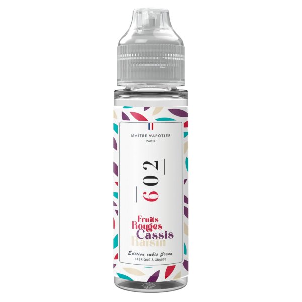 E-liquide N°602 Maître Vapotier - saveurs fruits rouges, cassis, raisin - visuel 2