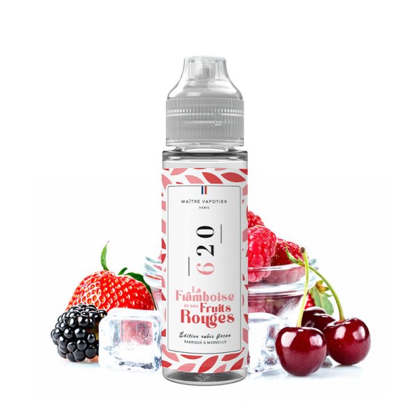 E-liquide N°620 Maître Vapotier - saveurs framboise, fruits rouges, fraîcheur - visuel 2