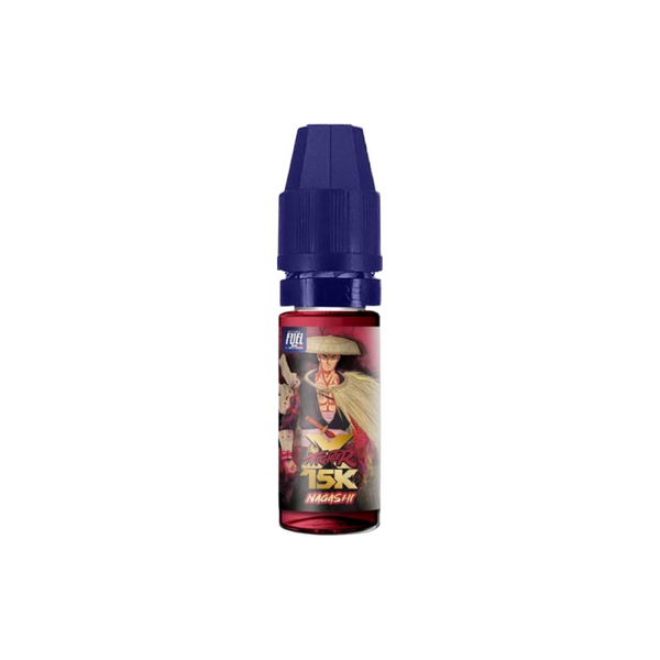 E-liquide Nagashi Sel de Nicotine 10ml XFighter 15K Fighter Fuel - saveurs cerise, fruits rouges, fraîcheur
