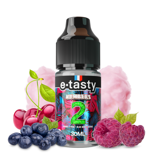 Arôme concentré DIY Numbers 02 30ml E-Taste - saveurs barbe à papa, framboise et cerise