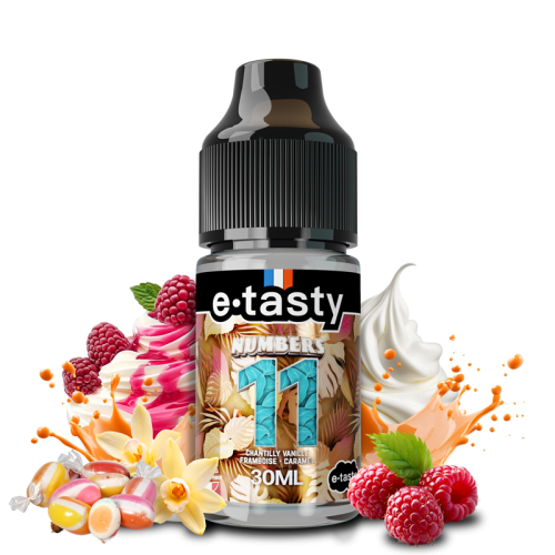 Arôme concentré DIY Numbers 11 30ml E-Taste - saveurs chantilly vanille, framboise et caramel