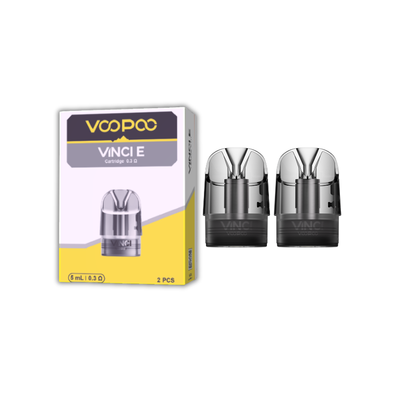 Pack de 2 Cartouches 5mL Vinci E Voopoo - woopoo - Cigarette Électronique & Vape | Alliancetech.fr