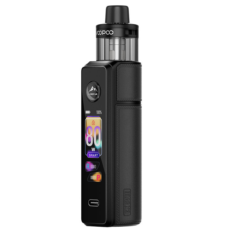Kit Drag X3 PnP X 80W 5ml - Voopoo - Spray Black