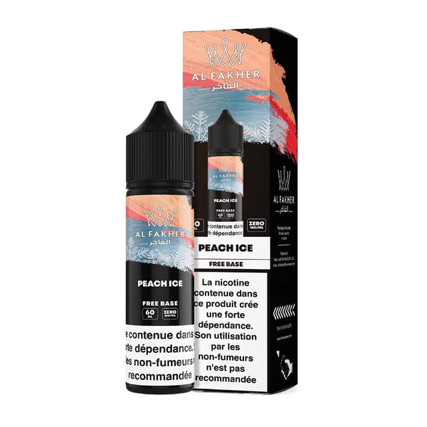 E-liquide Peach Ice 50ml Al Fakher - saveurs pêche et fraîcheur glacée