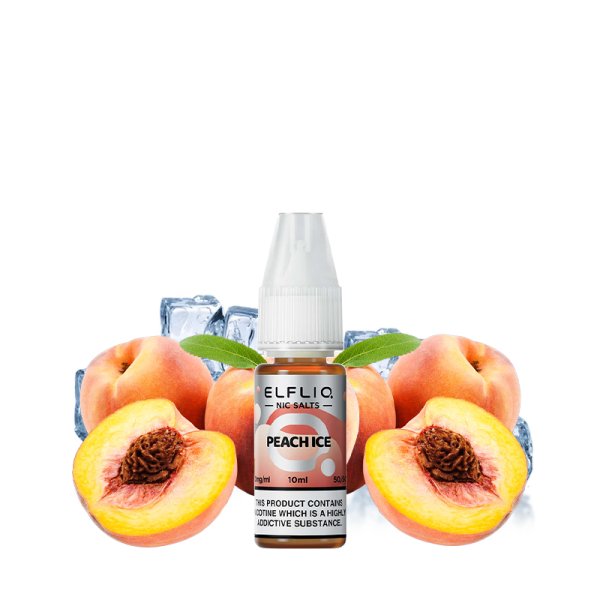 E-liquide Elfliq by Elfbar Peach Ice - Nic Salt 10ml - Sel de nicotine 10mg et 20mg
