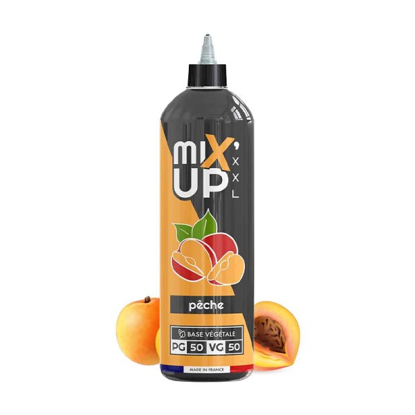E-Liquide Mixup XXL P&ecirc;che 1 litre 0mg - Sans Nicotine, Base 50/50 | Alliancetech.fr