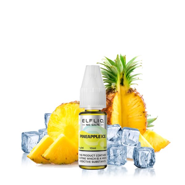 E-liquide Elfliq by Elfbar Pineapple Ice - Nic Salt 10ml - Sel de nicotine 10mg et 20mg
