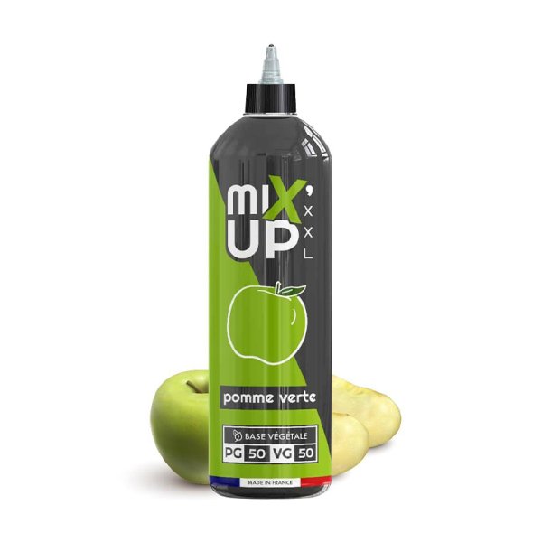 E-Liquide Mixup XXL Pomme verte 1 litre 0mg - Sans Nicotine, Base 50/50 | Alliancetech.fr