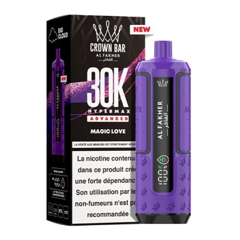 Puff Crown Bar HyperMax Advanced 30K Magic Love - Al Fakher