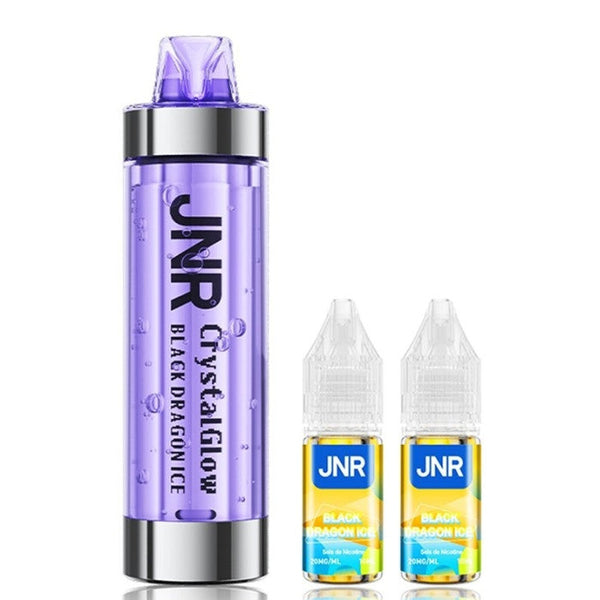 Puff JNR Crystal Glow 33K Black Dragon Ice - cigarette électronique rechargeable