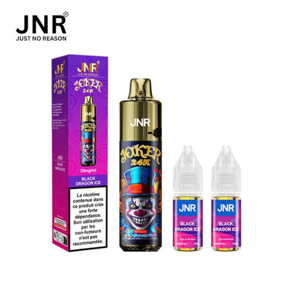 Puff JNR Rechargeable Black Dragon Ice 24k Joker - cigarette électronique rechargeable