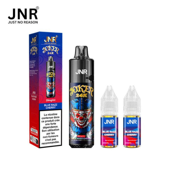 Puff JNR Rechargeable Blue Razz Cherry 24k Joker - cigarette électronique rechargeable
