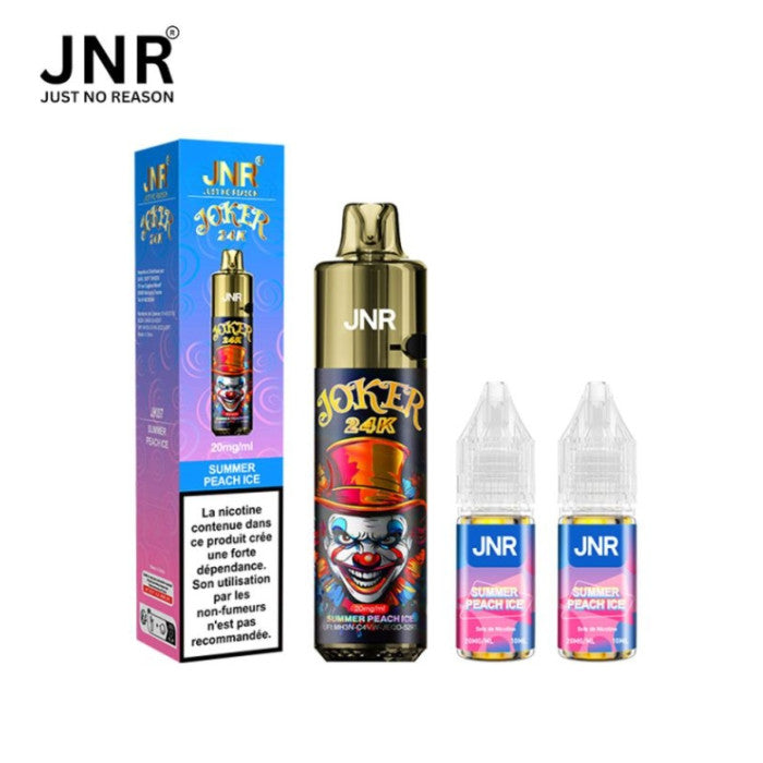 Puff JNR Rechargeable Summer Peach Ice 24k Joker - cigarette électronique rechargeable