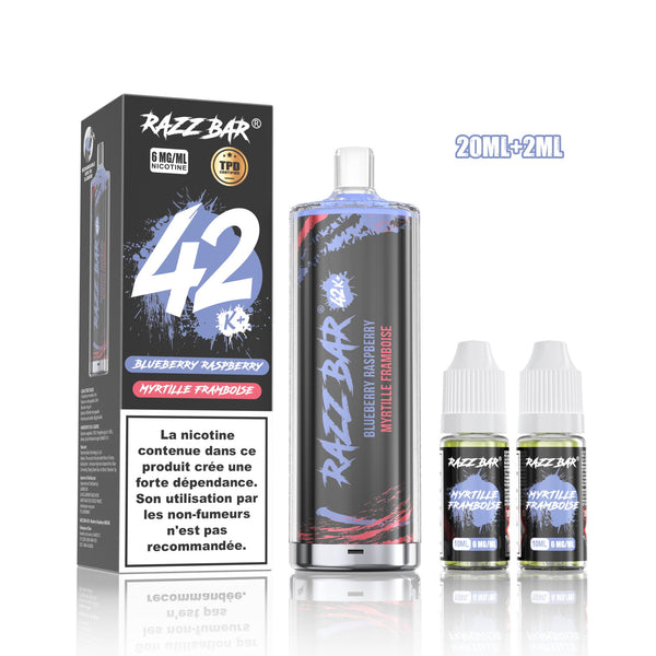 Puff RazzBar 42K+ Blueberry Raspberry - 6mg/ml