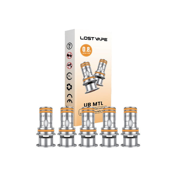 Résistances UB MTL 0.8 / 1.2 ohm (X5) Lost Vape - 0.8 ohm