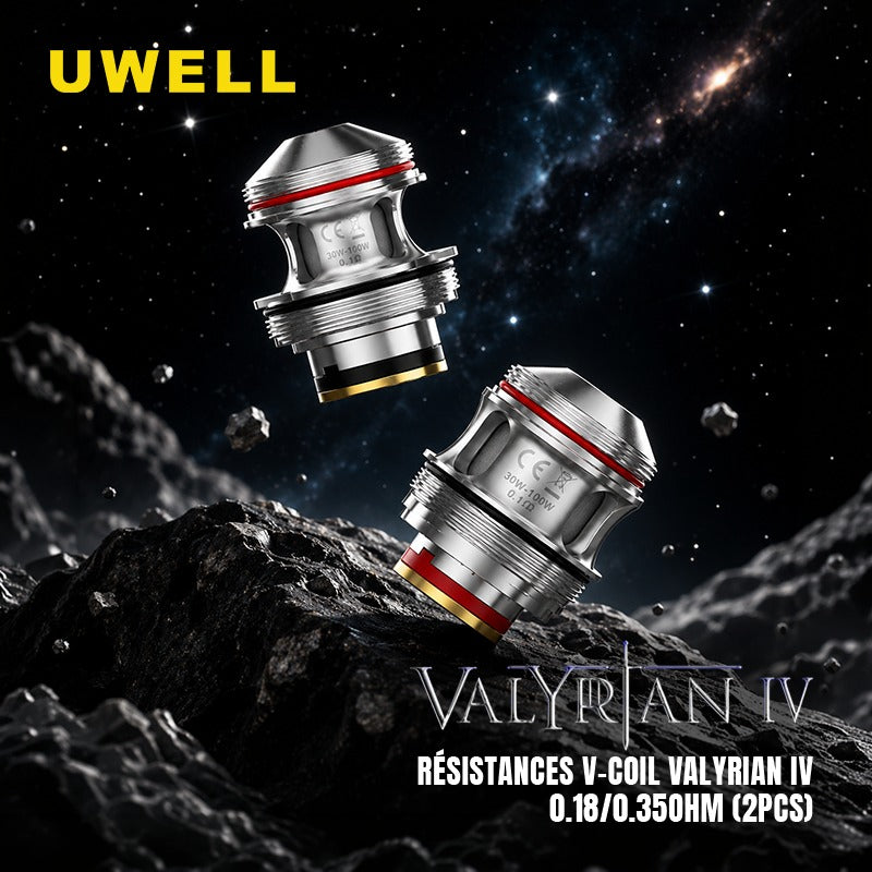 Résistances V-Coil Valyrian IV - Uwell - vue 1