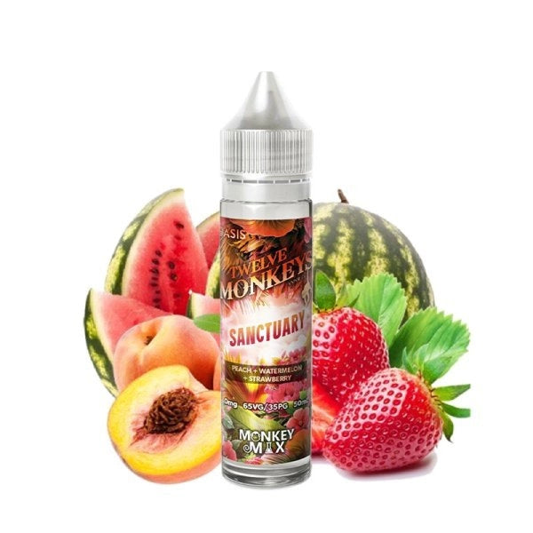Sanctuary Monkey Mix 0mg 50ml - Twelve Monkeys - Twelve Monkeys - Cigarette Électronique & Vape | Alliancetech.fr