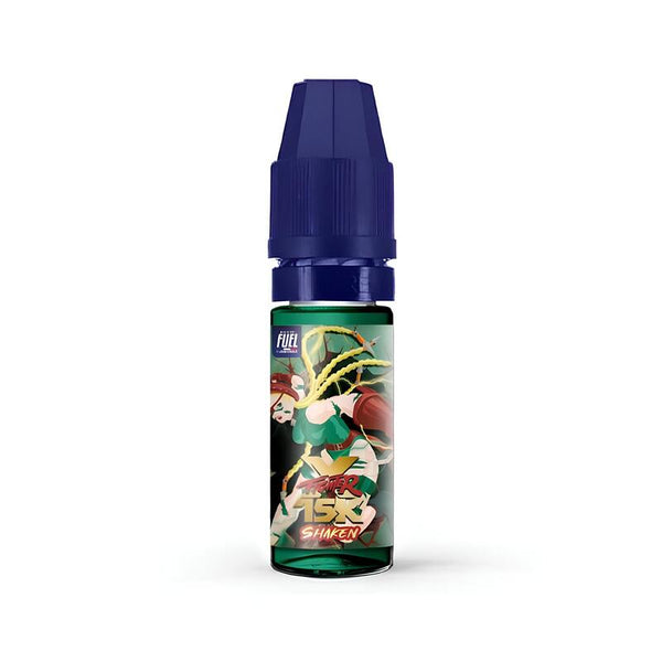 E-liquide Shaken Sel de Nicotine 10ml XFighter 15K Fighter Fuel - saveurs ananas, mangue, fruit de la passion, fraîcheur