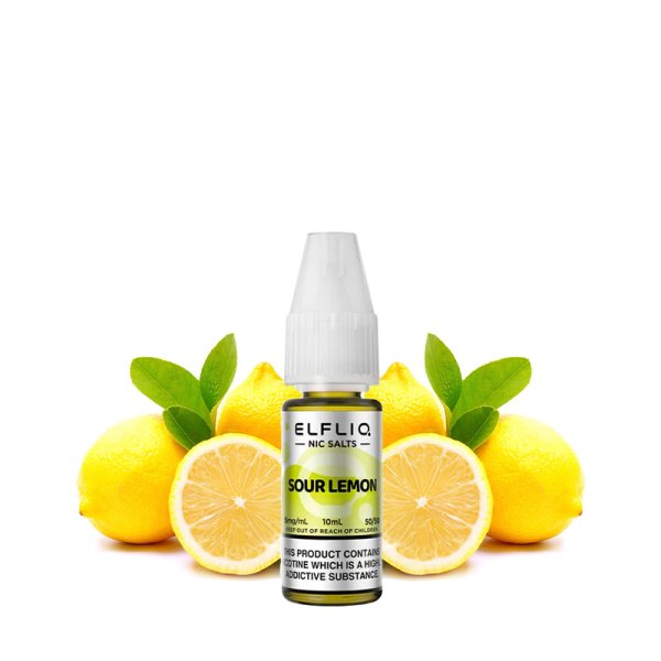 E-liquide Elfliq by Elfbar Sour Lemon - Nic Salt 10ml - Sel de nicotine 10mg et 20mg