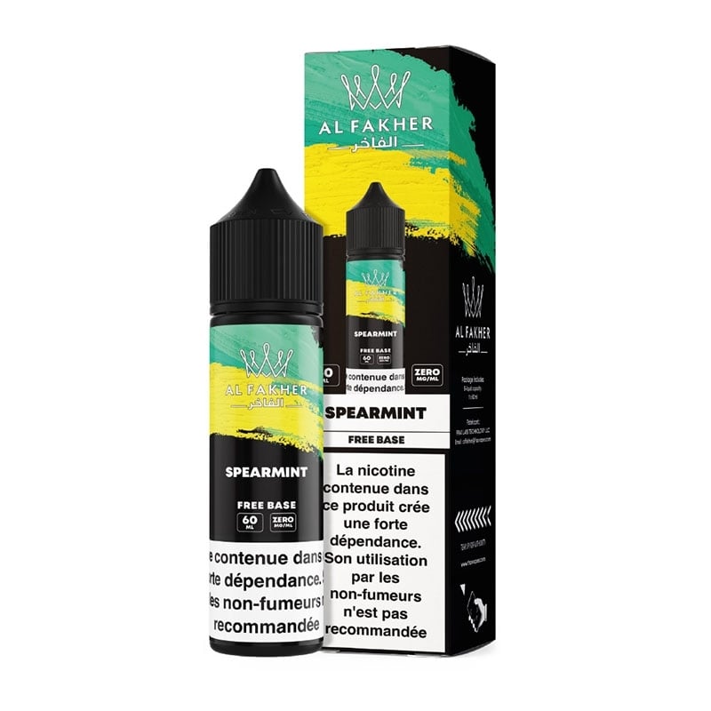 E-liquide Spearmint 50ml Al Fakher - saveurs menthe verte fraîche