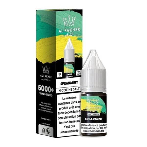 E-liquide Spearmint Al Fakher - saveurs menthe verte, sel de nicotine 20mg 10ml