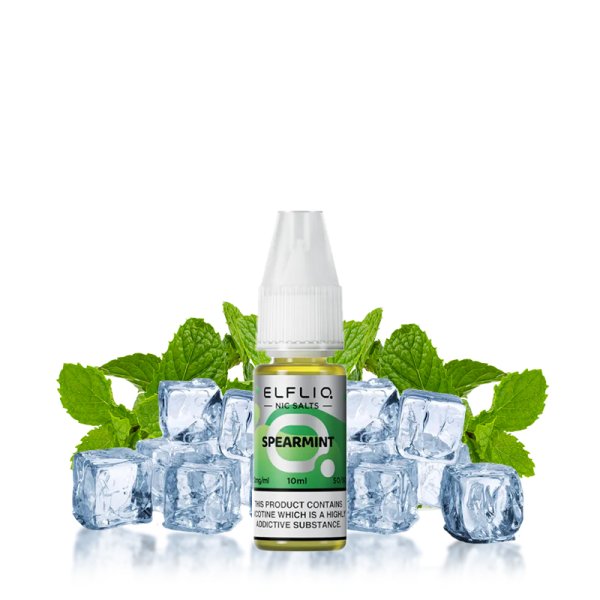 E-liquide Elfliq by Elfbar Spearmint - Nic Salt 10ml - Sel de nicotine 10mg et 20mg