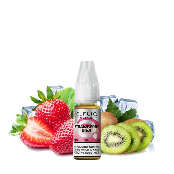 E-liquide Elfliq by Elfbar Strawberry Kiwi - Nic Salt 10ml - Sel de nicotine 10mg et 20mg