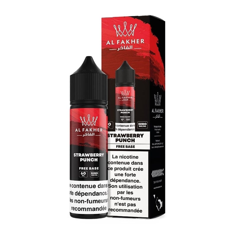 E-liquide Strawberry Punch 50ml Al Fakher - saveurs fraise intense et punch fruité