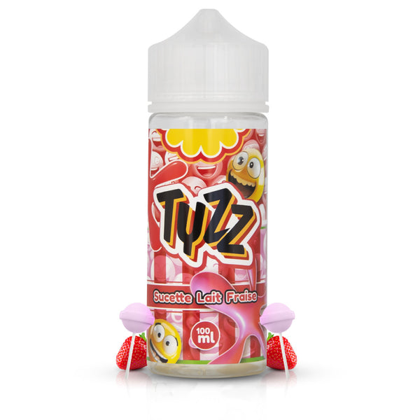 Sucette Lait Fraise 100ml - Tyzz - E-liquide 100ml 0mg Tyzz