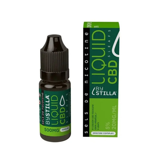 E liquide Cbd 500mg + sels de nicotine 20mg 5 Leaf 10 ml - By Stilla - Alliancetech.fr