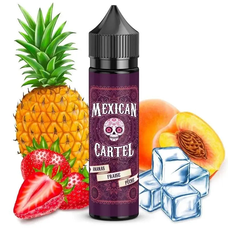 Ananas Fraise Pêche 50 ml - Mexican Cartel - Alliancetech.fr