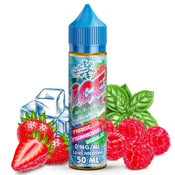Fraise Framboise Basilic 50 ml - Ice Cool - Alliancetech.fr