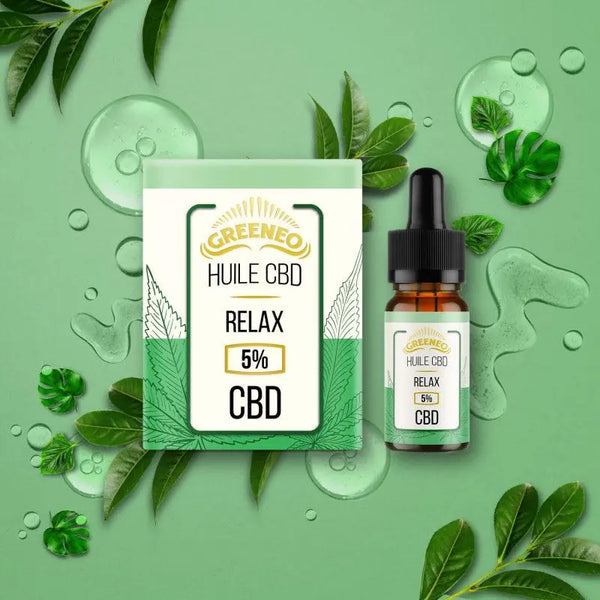 Huile CBD Sublinguale Relax 10 ml - Greeneo - Alliancetech.fr